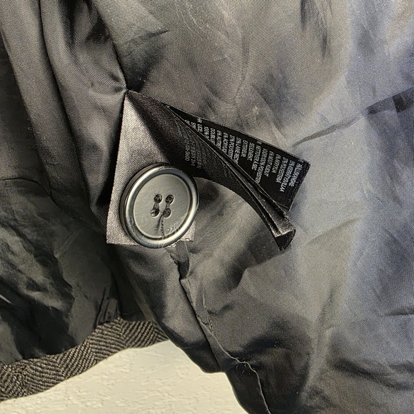 H&M Gray Wool Button Jacket - Military Preppy Peacoat - Men's 40R - Picture 11 of 17